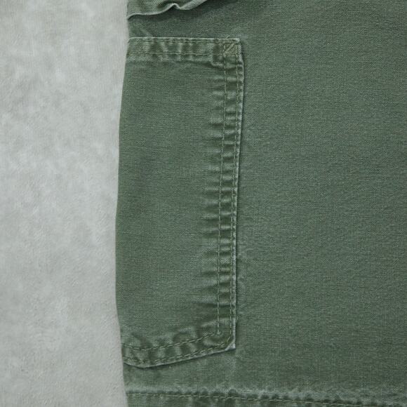 Vintage Y2K Carhartt B144 OLV Olive Green Carpenter Short Workwear 32x7.5 - Picture 5 of 11